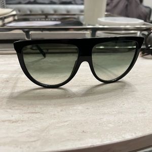 430 CÉLINE CL41435/S 807XM Women's Black Aviator Sunglasses Shades 61/14/145